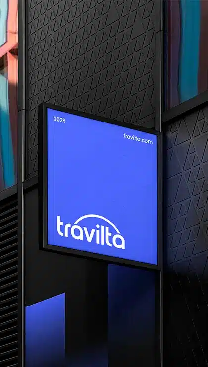 Travilta brand signage